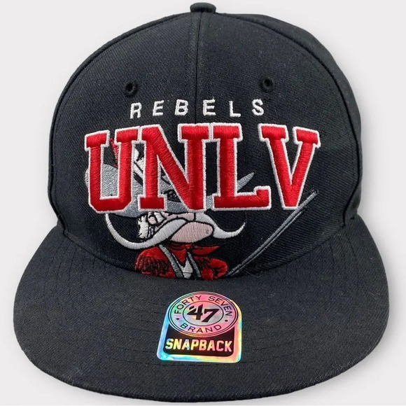 47 brand university of Nevada Las Vegas Rebels NCAA Baseball Cap Snapback Hat - Picture 1 of 15
